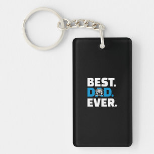 Pug Dog Best Dad Ever Key Ring