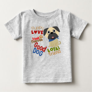 Pug Dog Best Friend Baby T-Shirt