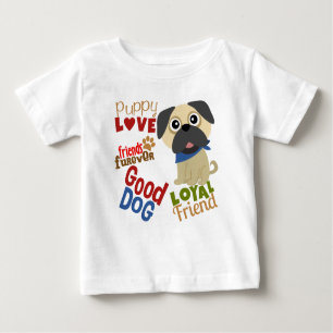 Pug Dog Best Friend Baby T-Shirt