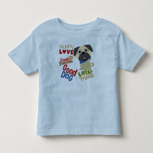 Pug Dog Best Friend Toddler T-Shirt
