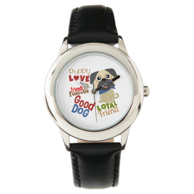 Pug Dog Best Friend Watch (Front)