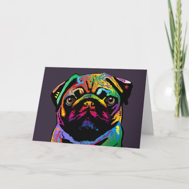 Pug Dog Card (Front)