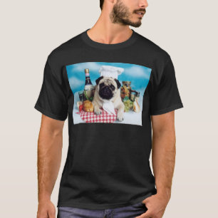 Pug Dog Chef T-Shirt