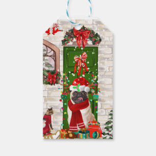 Pug Dog Christmas  Gift Tags