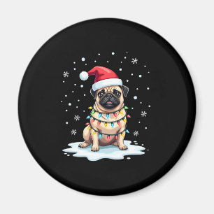 Pug Dog Christmas Men Women (1) Magnet