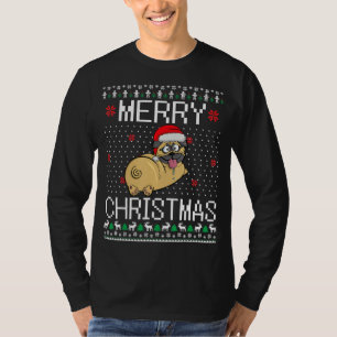 Pug Dog Christmas Ugly Sweater Funny Merry Pugmas 