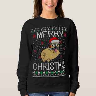 Pug Dog Christmas Ugly Sweater Funny Merry Pugmas 