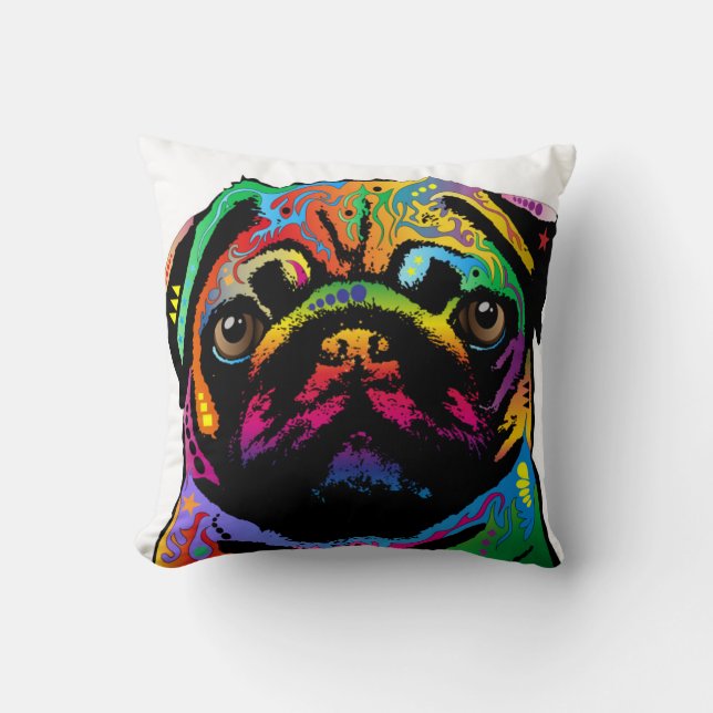 Pug Dog Cushion (Front)