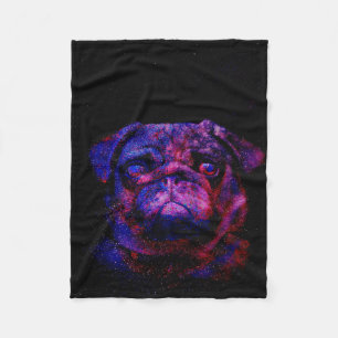 Pug Dog Cute Great Gift for Dog Lovers Fleece Blanket