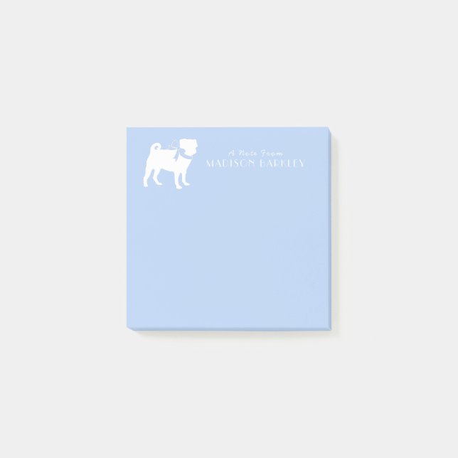 Pug Dog Cute Post-it Notes (Front)