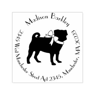 Pug Dog Cute Self-inking Stamp