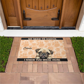 PUG DOG DOORMAT