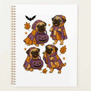 Pug Dog Ghost Halloween Spooky Planner