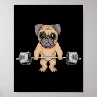 Pug Dog Gym Lover Women Deadlift Men Bodybuilding