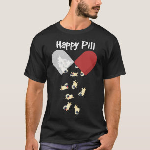 Pug Dog Happy Pill Shirt Pug Mom Dad Gift 96