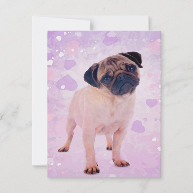 Pug Dog Invitation (Front)
