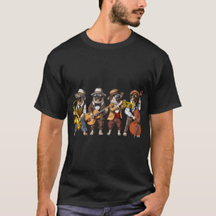 Pug Dog Jazz Musicians T-Shirt