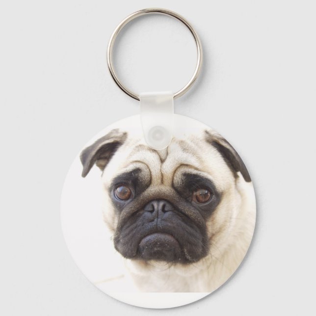 Pug Dog Keychain (Front)