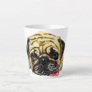 Pug Dog Latte Mug