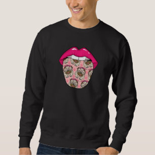 Pug Dog Lips Breed Pugs Pug Dog Sweatshirt
