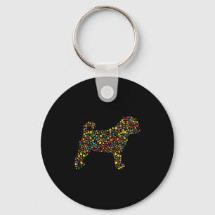 Pug Dog Lka Dot International Dot Day  Key Ring