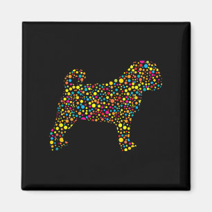 Pug Dog Lka Dot International Dot Day  Magnet