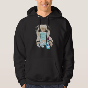 Pug Dog Lover Face Mask Health Flu Cold Cute Pug G Hoodie