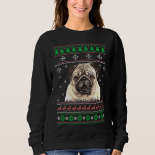 Pug Dog Lover Ugly Christmas Sweater Xmas Gift