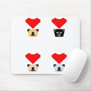 Pug Dog Lovers The Love of All Pugs Mouse Pad
