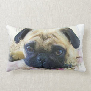 Pug Dog Lumbar Cushion