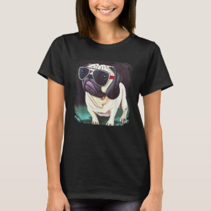 Pug Dog Mom Dad Cute & Pug Graphic Pug T-Shirt