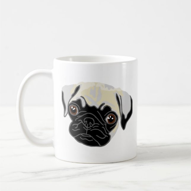 Pug Dog Mum Mug (Left)
