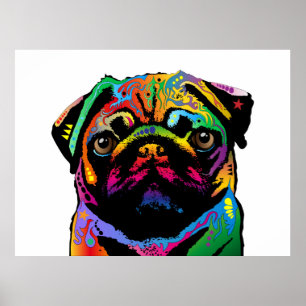 Pug Dog Poster