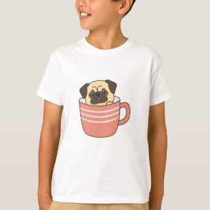 Pug Dog Puppy Boy Friends Dogs In Mug T-Shirt