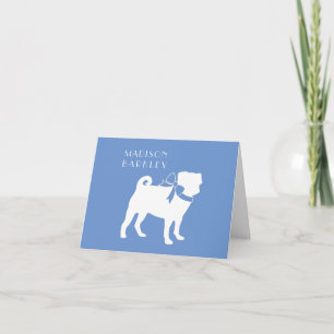 Pug Dog Puppy Note Card