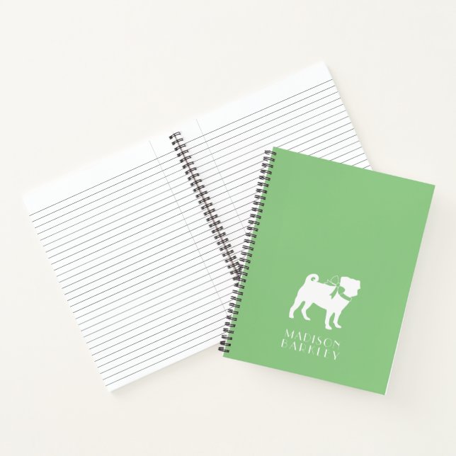 Pug Dog Puppy Notebook (Inside)