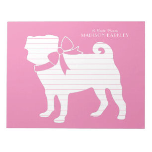 Pug Dog Puppy Notepad