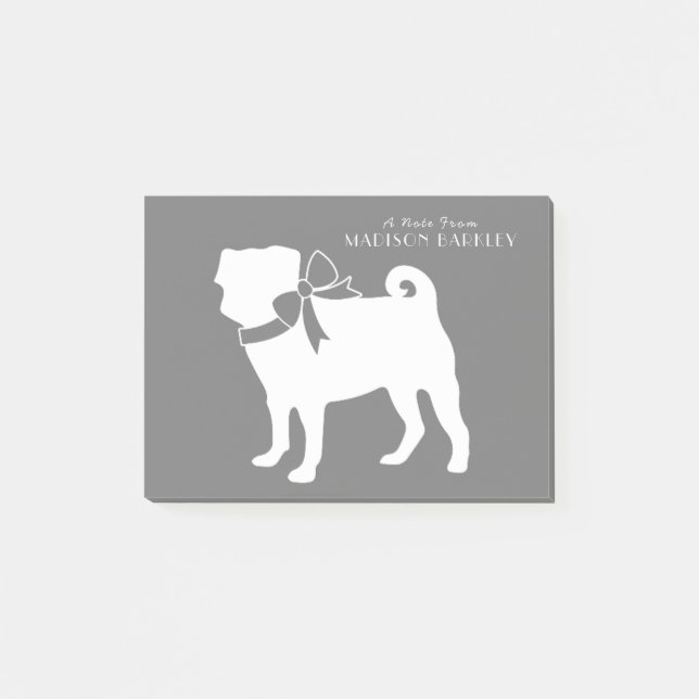 Pug Dog Puppy Post-it Notes (Front)