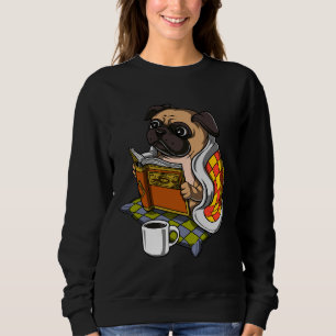 Pug Dog Reading A Book Classic T-Shirt 137 Sweatshirt