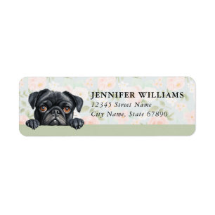 Pug Dog Return Address Labels