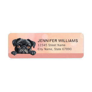 Pug Dog Return Address Labels