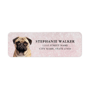 Pug Dog Return Address Labels