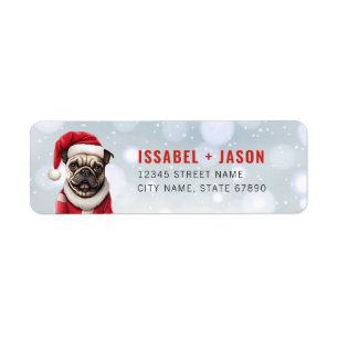 Pug Dog Return Address Labels
