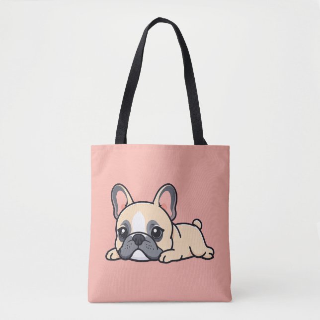 Pug dog tote bag (Front)