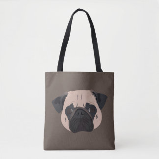 Pug Dog Tote Bag