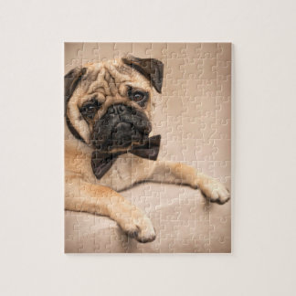 Pug Dog with Bow Tie Jigsaw Puzzle