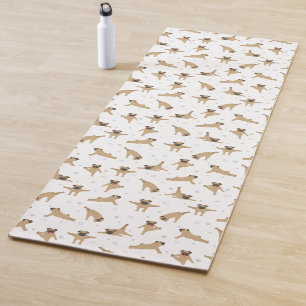 Pug dog Yoga Mat