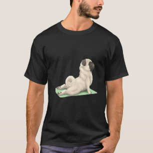 Pug Dog Yoga Pose Meditation Zen Workout Exercise T-Shirt