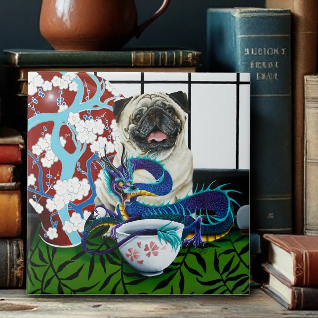 Pug Dragon Chinese Dragon Tile (Creator Uploaded)