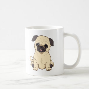 Pug Drawing By Pablo Fernandez Limited Edition Coffee Mug